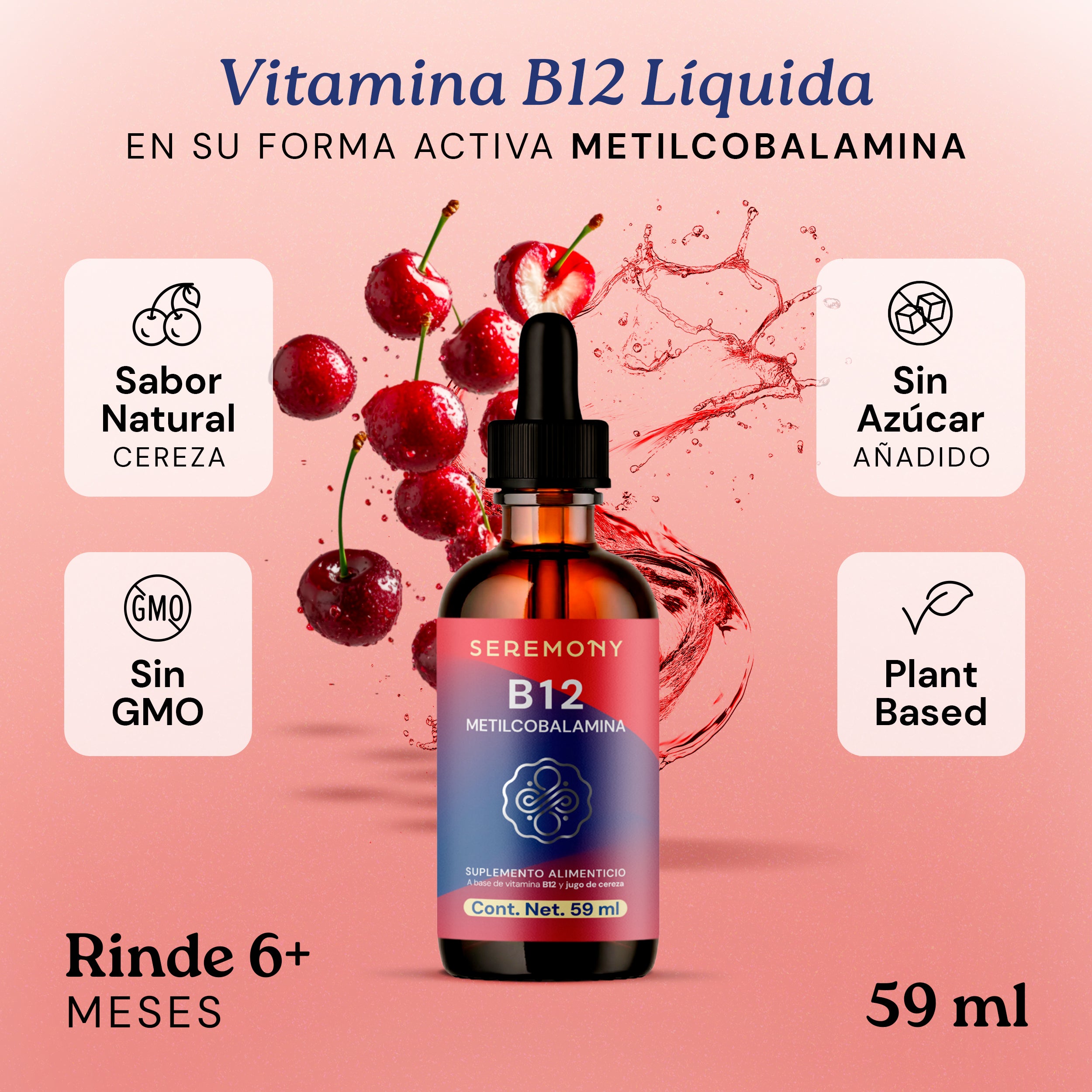 Vitamina B12 metilcobalamina en gotas sublinguales