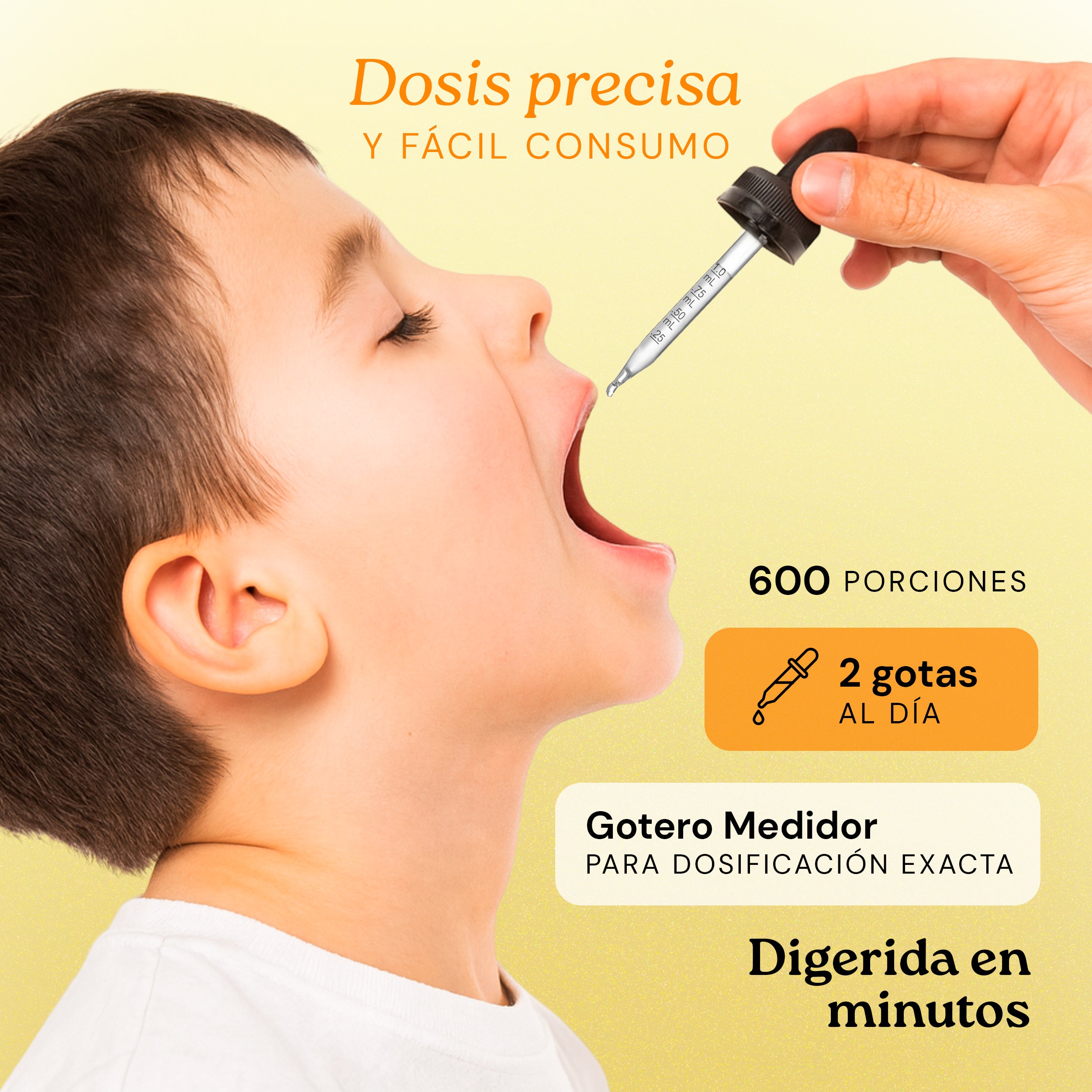 Vitamina D3 + K2 Kids Líquida en Gotas Con Aceite de Coco Orgánico | Sabor Ligero a Naranja Orgánica