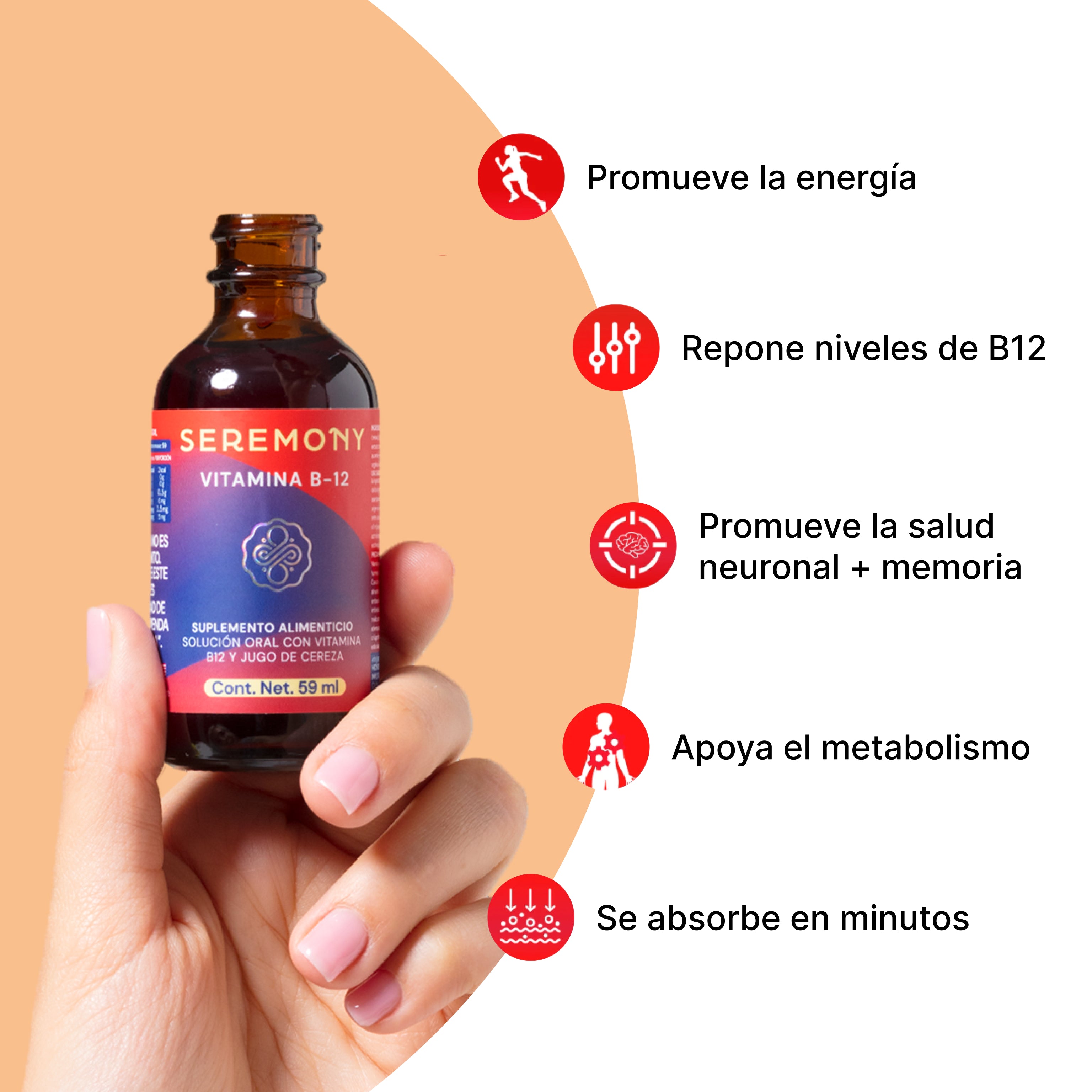 Vitamina B12 | Suplemento líquido en gotas
