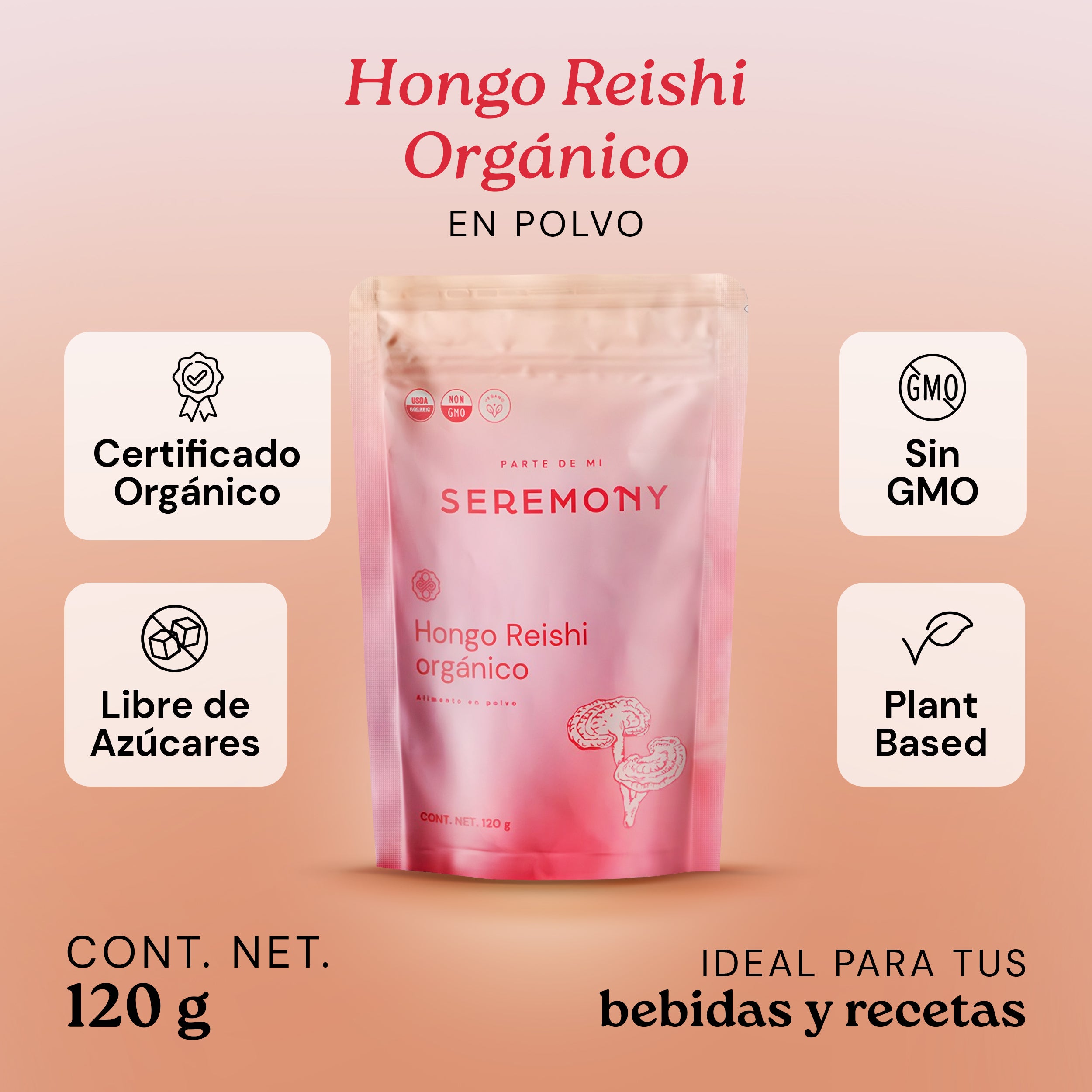 Hongo Reishi | Adaptógeno orgánico