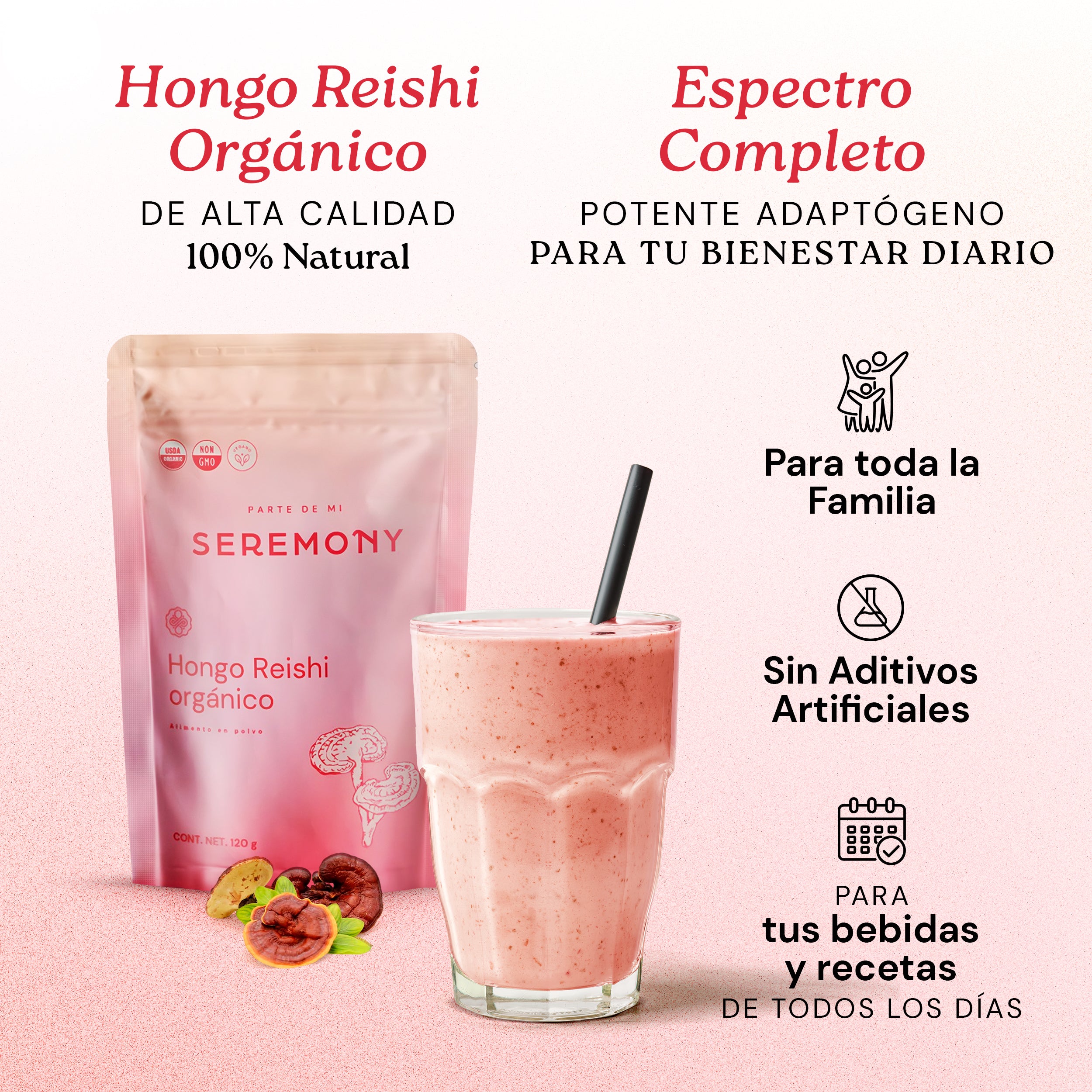 Hongo Reishi | Adaptógeno orgánico