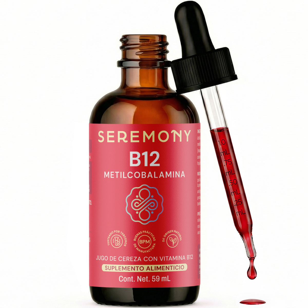 Vitamina B12 metilcobalamina en gotas sublinguales
