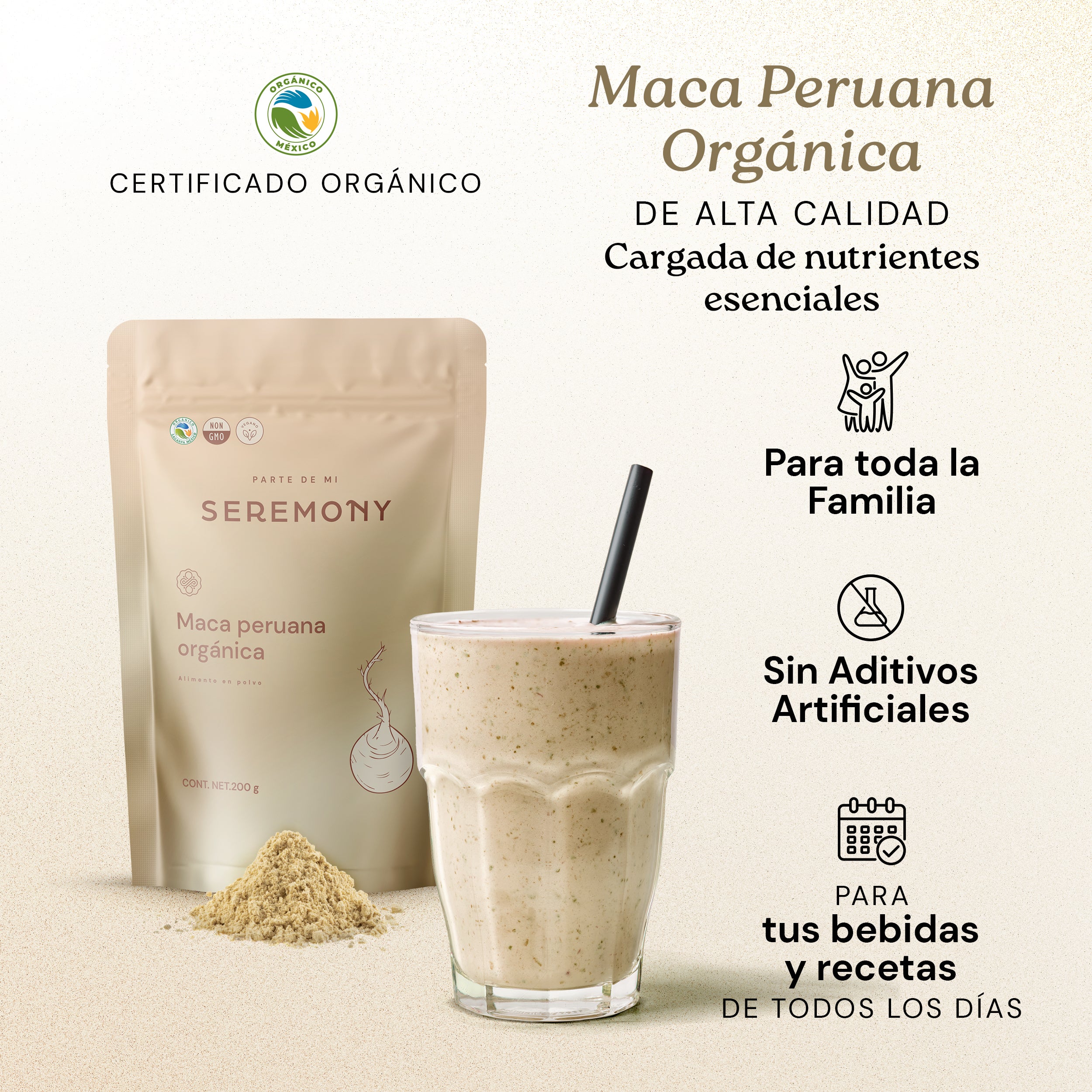 Maca Orgánica en polvo 200 g